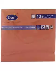 Serviet 3-lags 33x33cm Sun Orange 125stk.