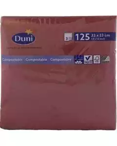 Serviet 3-lags 33x33cm Bordeaux 125stk.