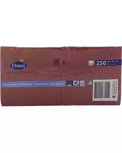 Serviet 3-lags 24x24cm Bordeaux 250stk.