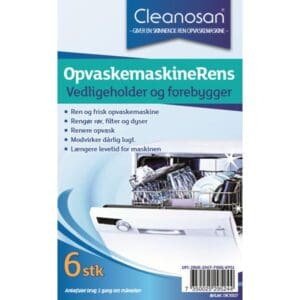 Maskinafkalker tabs til opvaskemaskine 6 stk.