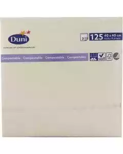 Serviet 3-lags 40x40cm Creme 125stk.