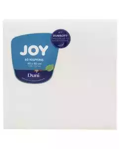 Serviet Dunisoft 40x40cm Hvid 60stk.