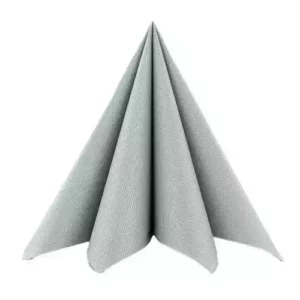 Serviet Mank Sølv 40x40cm 50 stk.