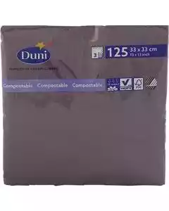 Serviet 3-lags 33x33cm Plum 125stk.