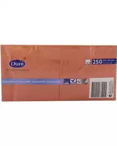 Serviet 3-lags 24x24cm Mandarin 250stk.