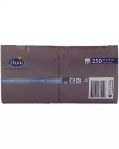 Serviet 3-lags 24x24cm Plum 250stk.