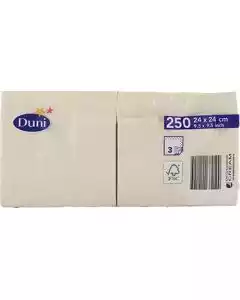 Serviet 3-lags 24x24cm Creme 250stk.