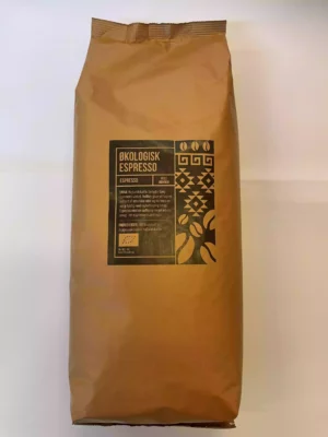 Økologisk Espresso helbønne 1 kg.