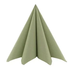 Serviet Mank 40x40cm Oliven 50 stk.